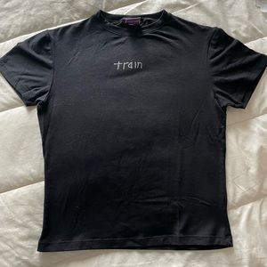 Vintage Train Rhinestone Concert T-shirt